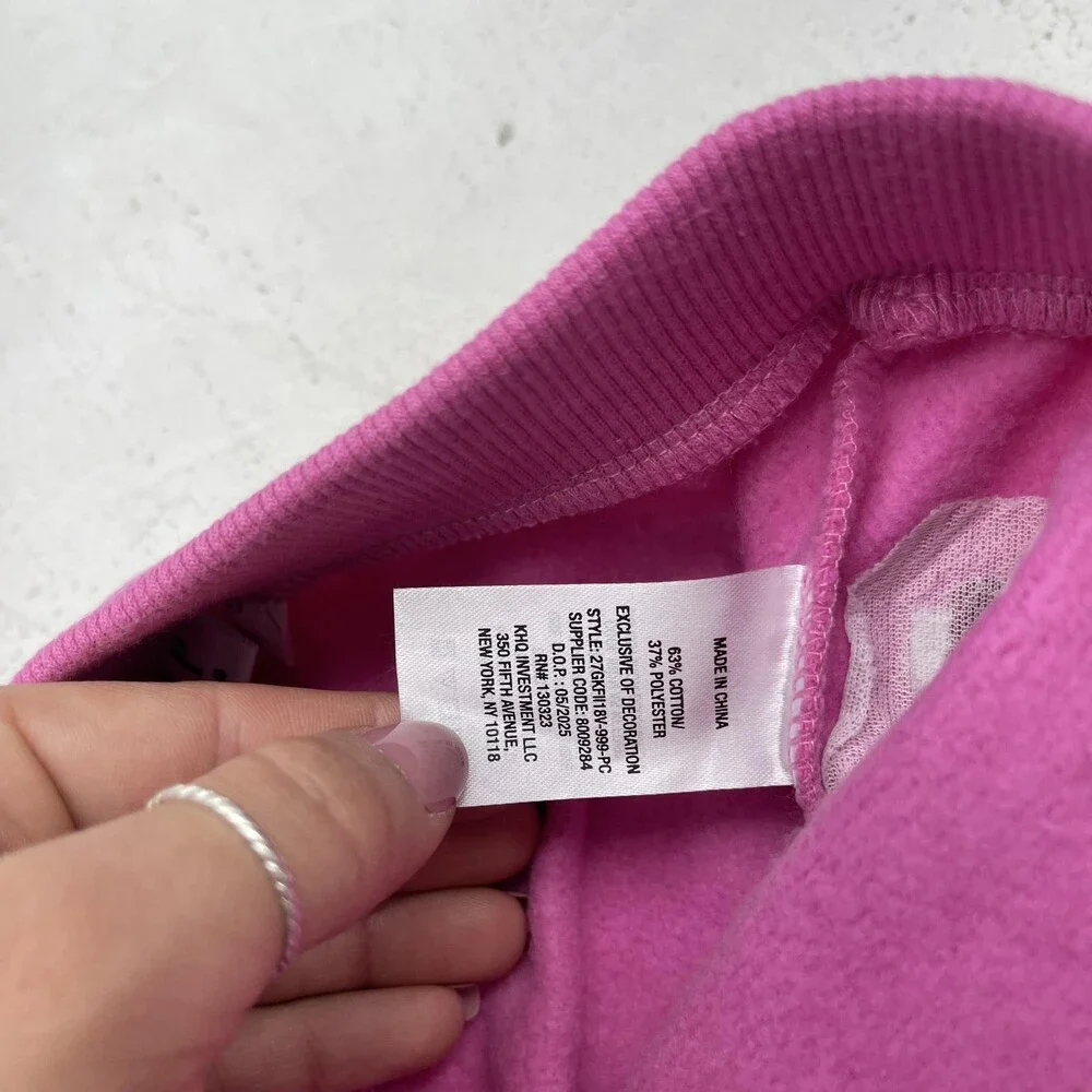 Gap Sweatshirt Jogger Set Girls 5T Pink GAP Original Logo 2 Piece Fleece Lounge